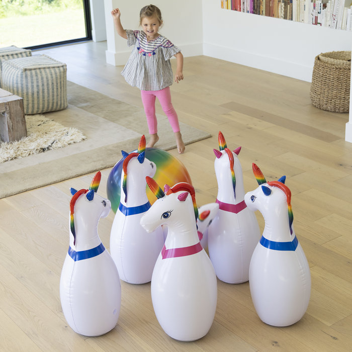 Hearthsong Inflatable Unicorn Bowling & Reviews Wayfair